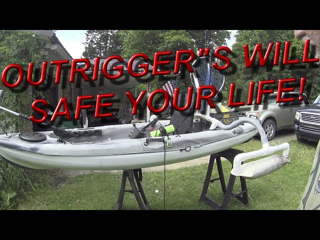 Kayak Outrigger's Can Save Your Life. Pelican Rebel 100XR Angler.  #kayakoutrigger #kayakfishing 