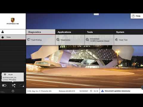 Porsche Piwis 3 Software Upgrade V40.600.015 Support Porsche PPN online login