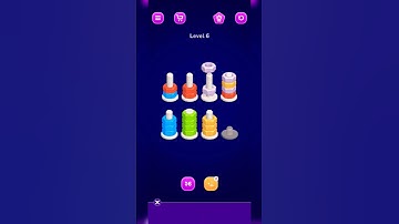 nut sort level 6 #viral #shorts #shortvideos #iq #iqtest #mobile #gameplay #funny