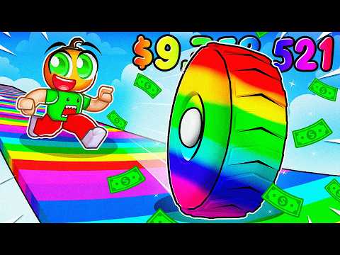 9,999,999 METREYE Tekerlek Fırlatıp ZENGİN OLDUM! 😱 | Roblox