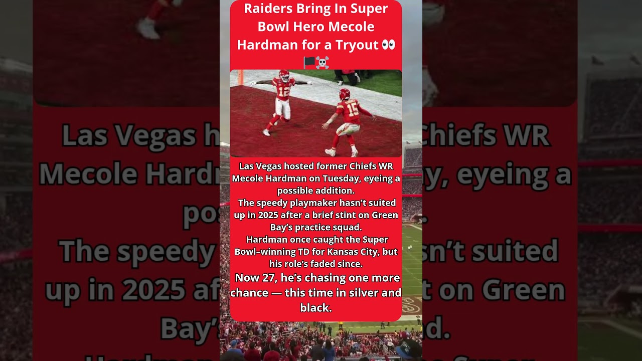 Raiders Bring In Super Bowl Hero Mecole Hardman for a Tryout 👀🏴‍☠️