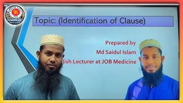 Identification of Clause || BCS || Primary || NTRCA || Saidul Sir