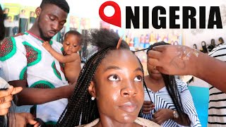 I TRIED GETTING BRAIDS AT A LOCAL HAIR SALON IN NIGERIA