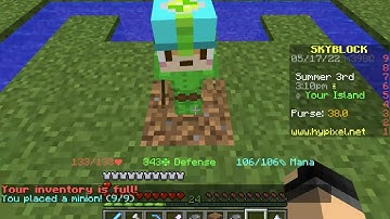 How To Set Up The Sugar Cane Minion || Hypixel Skyblock