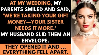 At My Wedding, My Parents Smiled & Said, ‘We’re Keeping Your Gift Money—Your Sister Needs It More.’