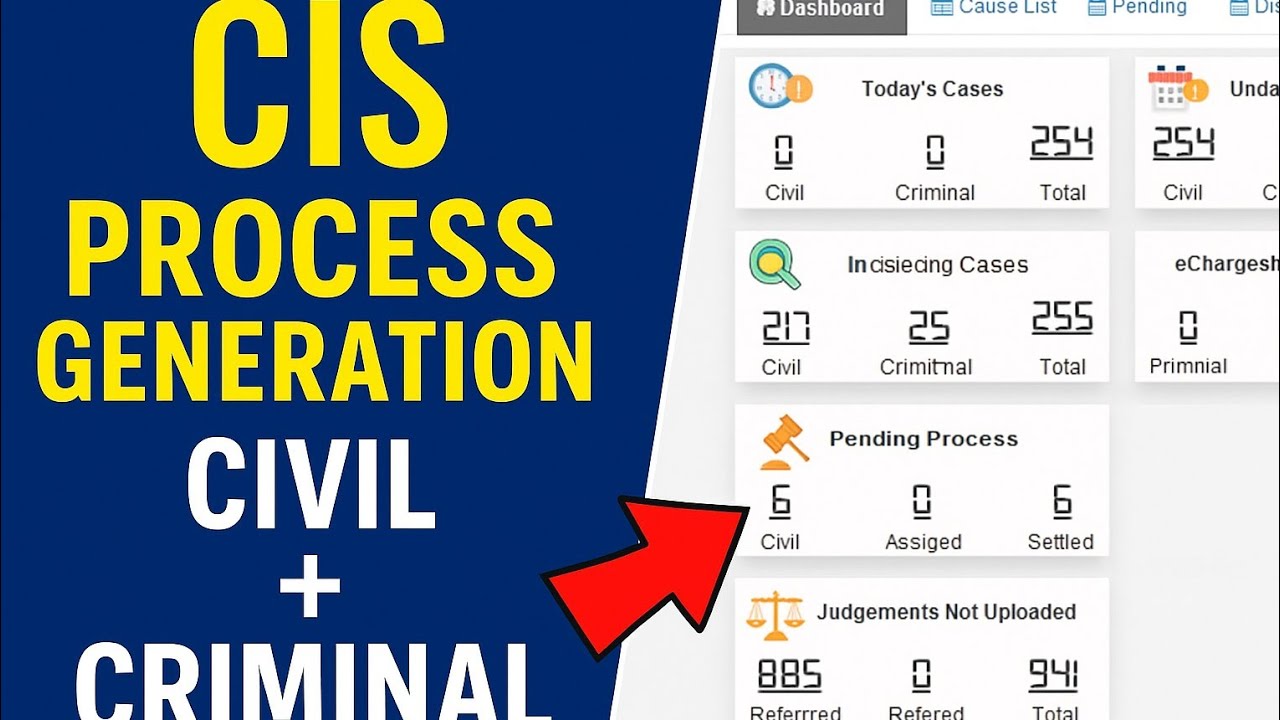 Civil & Criminal Process Generation in CIS | Complete Case Information ...