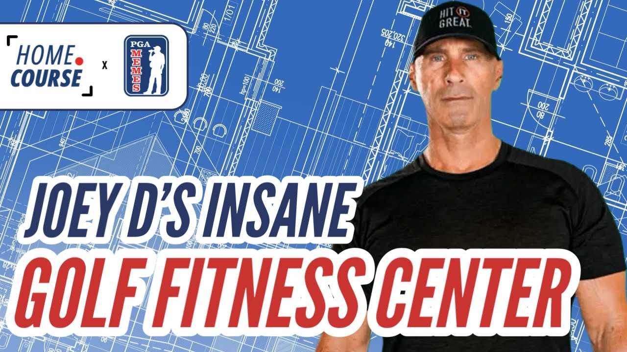 Top Fitness Coach Joey D's INSANE Golf Fitness Center | Home Course w/ PGA Memes