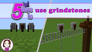 5 ways to use grindstones | Minecraft 1.14 building tips and tricks