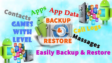 ►How to Backup your Apps+Data, Messages,Call Logs & Contacts on Android