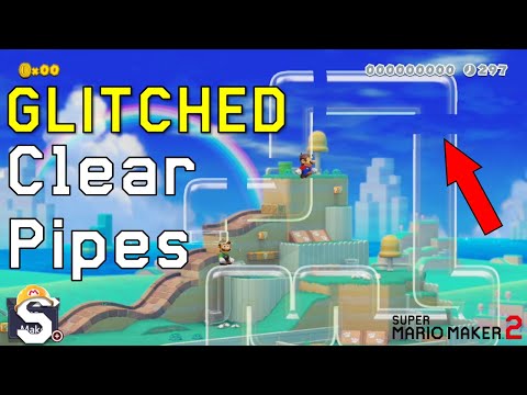 CUTTING Clear Pipes into Pieces | Glitches in Super Mario Maker 2