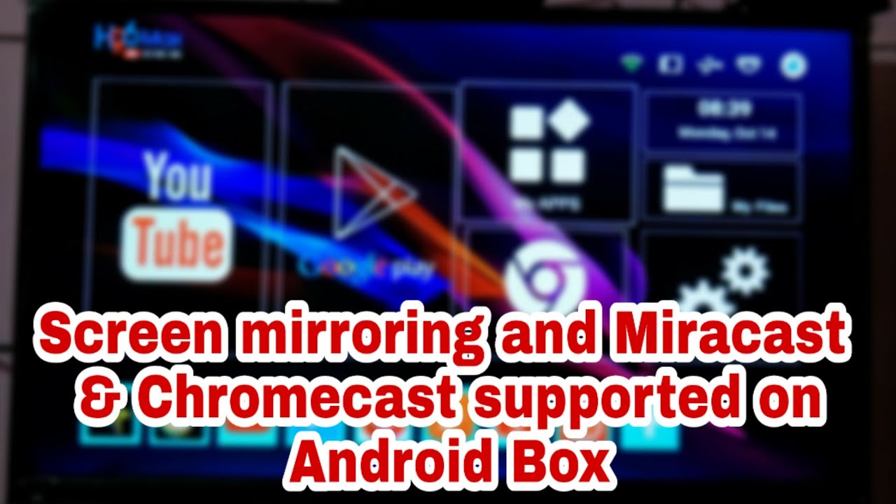Screen mirroring and miracast &Chromecast supported on Android Box | how to use miracast & mirroring - YouTube