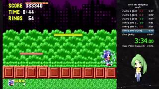 Sonic the Hedgehog Any% speedrun in 11:42 in-game time