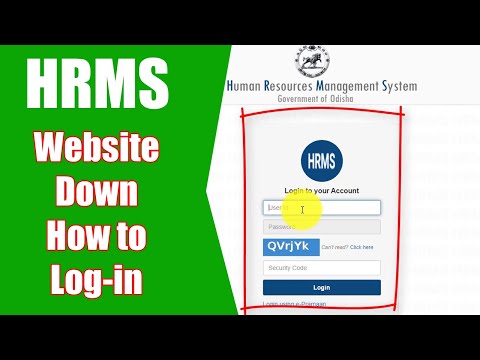 HRMS Odisha Website Down! How to Log in?