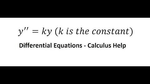 Calculus Help: Differential Equations - y