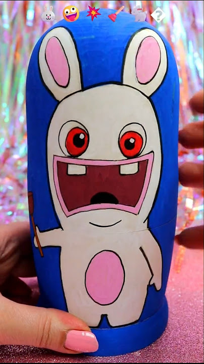 ASMR UNBOXING Raving Rabbids Nesting Dolls Review🤪❤️#shorts #asmr #rabbids #trending #gaming #viral