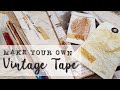 How To Make Old Tape | Vintage Tape | Grungy Tape