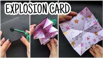 explosion card/pop out surprise card/congratulation card/graduation card/scrapbook ideas