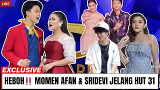 Download Lagu VIRAL‼️ MOMEN PERSIAPAN AFAN \u0026 SRIDEVI JELANG HUT INDOSIAR 31 DISOROT PUBLIK  MP3