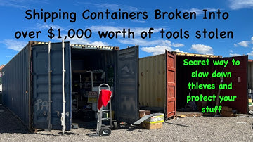Ultimate Shipping Container Security: DIY Wooden Bar Locking System for Conex Boxes