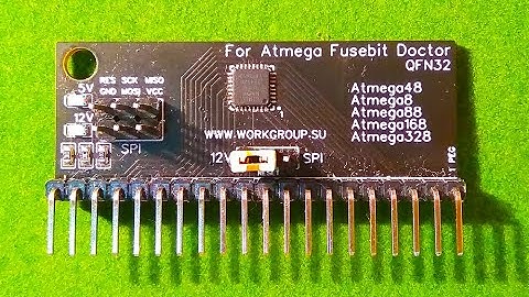 Переходник QFN-32 для Atmega fusebit doctor
