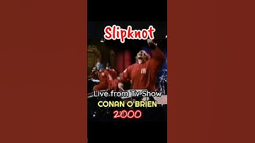 WAIT & BLEED Slipknot Live Tv Show Conan O