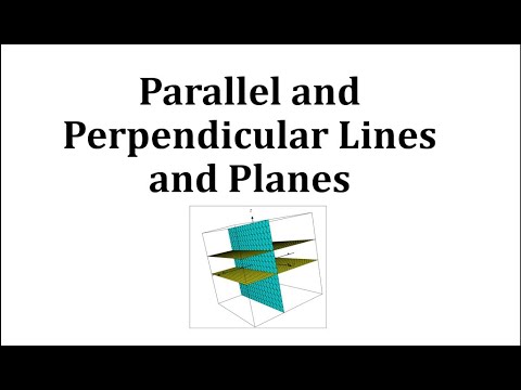 Video: Se vor atinge liniile perpendiculare de pe același plan?