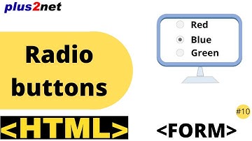 HTML form radio buttons  input types to collect user selected options with attributes