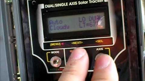 Prototype Solar Tracker Sensor In Full Auto,Dual Axis Mode.