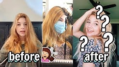 Dyeing my hair blonde *first time at salon*