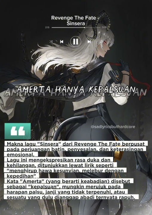 Revenge The Fate - Sinsera (lirik & makna) #deathcore #deathcoreindonesia #music