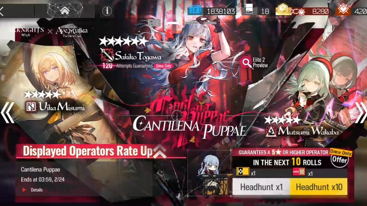 Arknights X Ave Mujica Collab Banner Pulls, The Disaster !!!