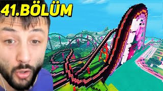 HIZ TRENİ (Roller Coaster) YAPTIM 😯 MİNECRAFT (2023) 41.Bölüm