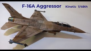 F-16A Aggressor 1/48th Kinetic model kit build 전투기 조립