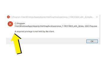 Fix IGCCTray.Exe Error With A Required Privilege Is Not Held By The Client in Windows 11 / 10 - 💯%