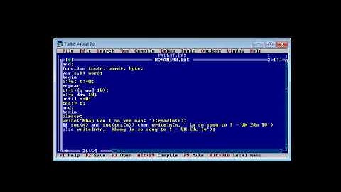 [Turbo Pascal]  Số Song Tố