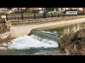 Река Салгир в Симферополе стала полноводной