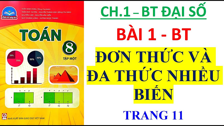 Giải bài 11 sgk toán 8 tập 1 trang 9