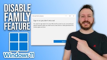 How To Disable Microsoft Family Feature On Windows 10 /11
