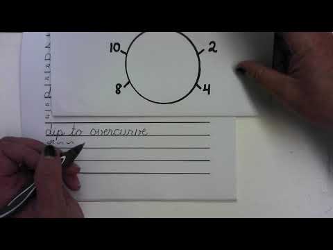 cursive the 5 cursive writing strokes youtube