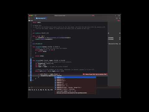 Merge Sort Swift