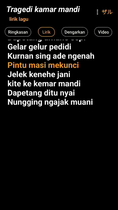 Tragedi di kamar mandi🎧 #liriklagu #shorts