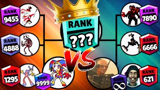 Skibidi Toilet Brawl Stars Rank UP Tournament|DIGITAL CIRCUS vs SKIBIDI TOILETS