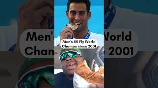 Every Men's 50M Butterfly World Champion Since 2001 |  #Sports #Swimming #Aquadoha2024