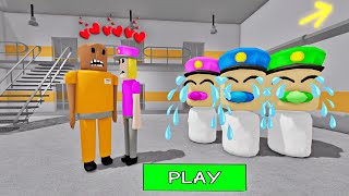 SECRET UPDATE | PRISONER FALL IN LOVE WITH POLICE GIRL? SCARY OBBY #roblox #obby