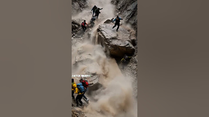 Climber Caught in Sudden Landslide While Scaling Cliff #shorts