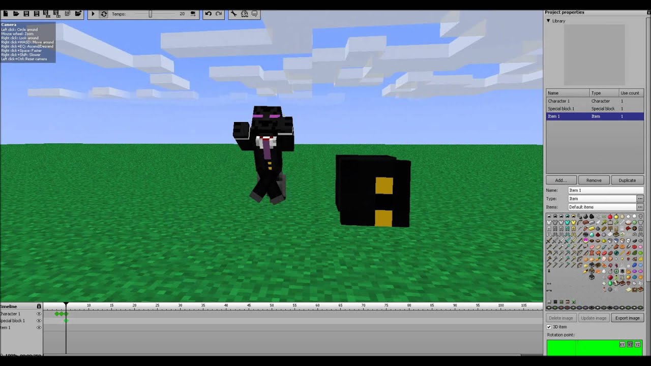 Tuto Comment faire une animation Minecraft - YouTube