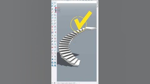 The Fastest way to Create a Curve Staircase in SketchUp 2025 with free plugin  #sketchup #architet