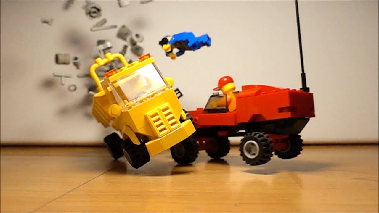 car crash lego