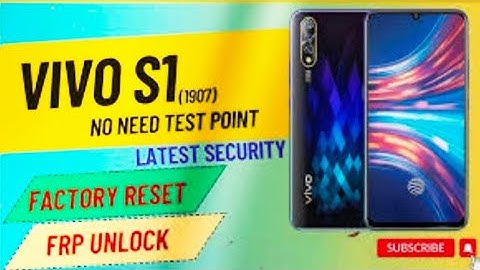 Vivo S1 (PD1907) Android 12 Letest Security Pattern+Frp Just One Click #unlock1 #frp #frp_solution 