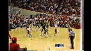 February 19 1989 University of Michigan University of Indiana NCAA Colege Basketball Buzzer beater